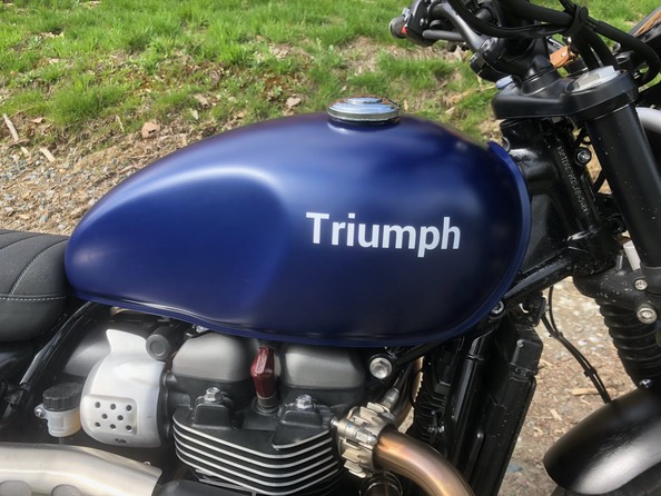 003-Triumph Scrambler Tank Lackierung